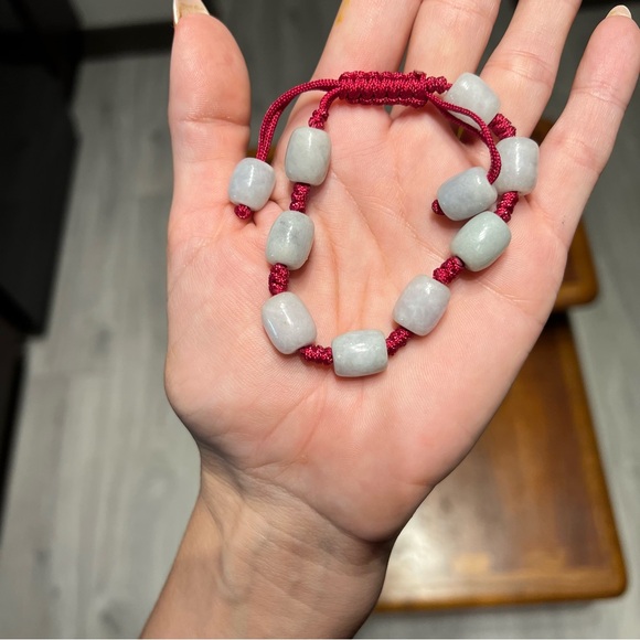 Mixed vintage jewelry lot carved jade & hard stone gemstone Chinese - Picture 3 of 8